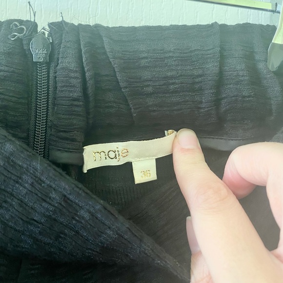 Maje Idole crepe high waist shorts - Picture 5 of 7